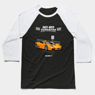 McLaren F1 (Race Bred Supercar) Baseball T-Shirt